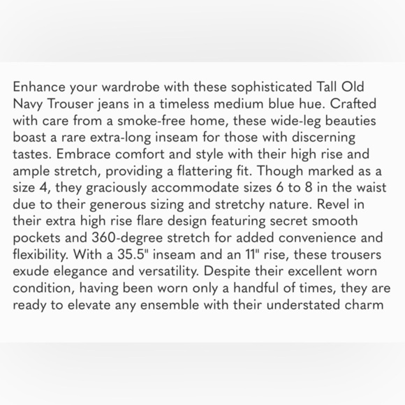 Old Navy Blue Flare & Wide Leg Jeans - Picture 12 of 12